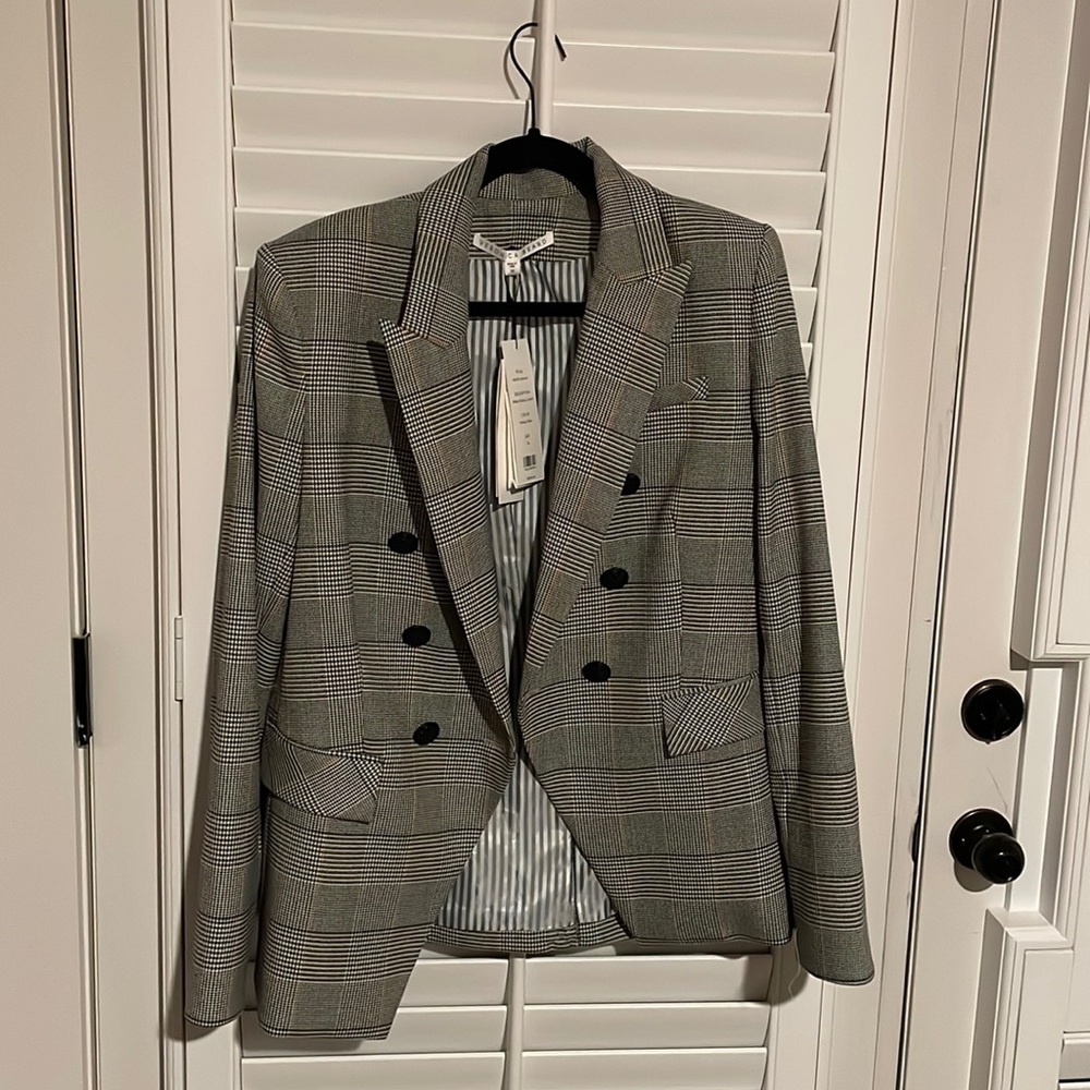 Veronica Beard Plaid Miller Jacket size 16 NWT